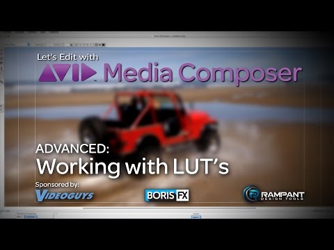 Let’s Edit with Media Composer – ADVANCED – Working with LUT’s