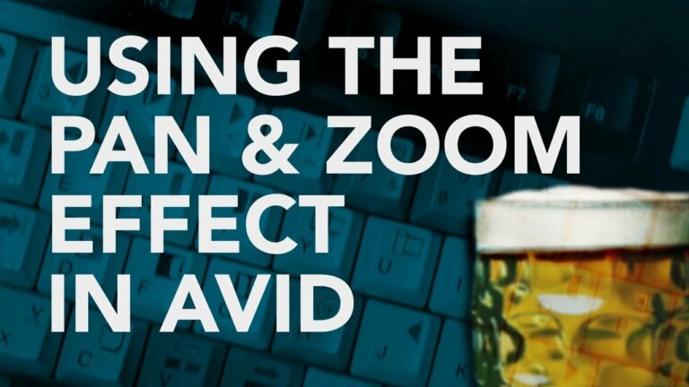 How To Use Avid Pan & Zoom Effect!