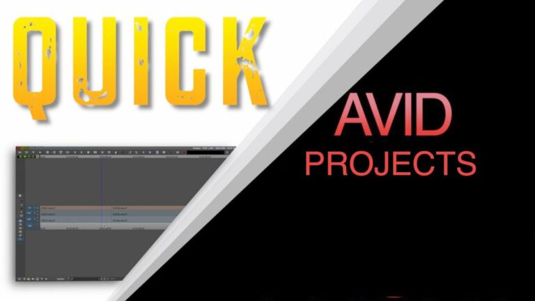 Easy Avid project at finder level