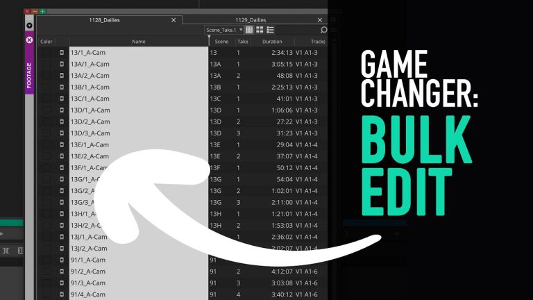 What’s New: Bulk Edit – Assistant Editors Dream – Change metadata fast- Avid Media Composer Tutorial